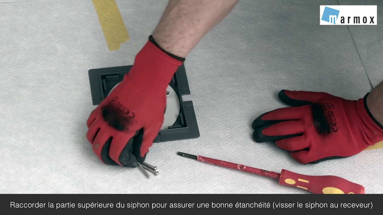 Installation d'un receveur à carreler Marmox