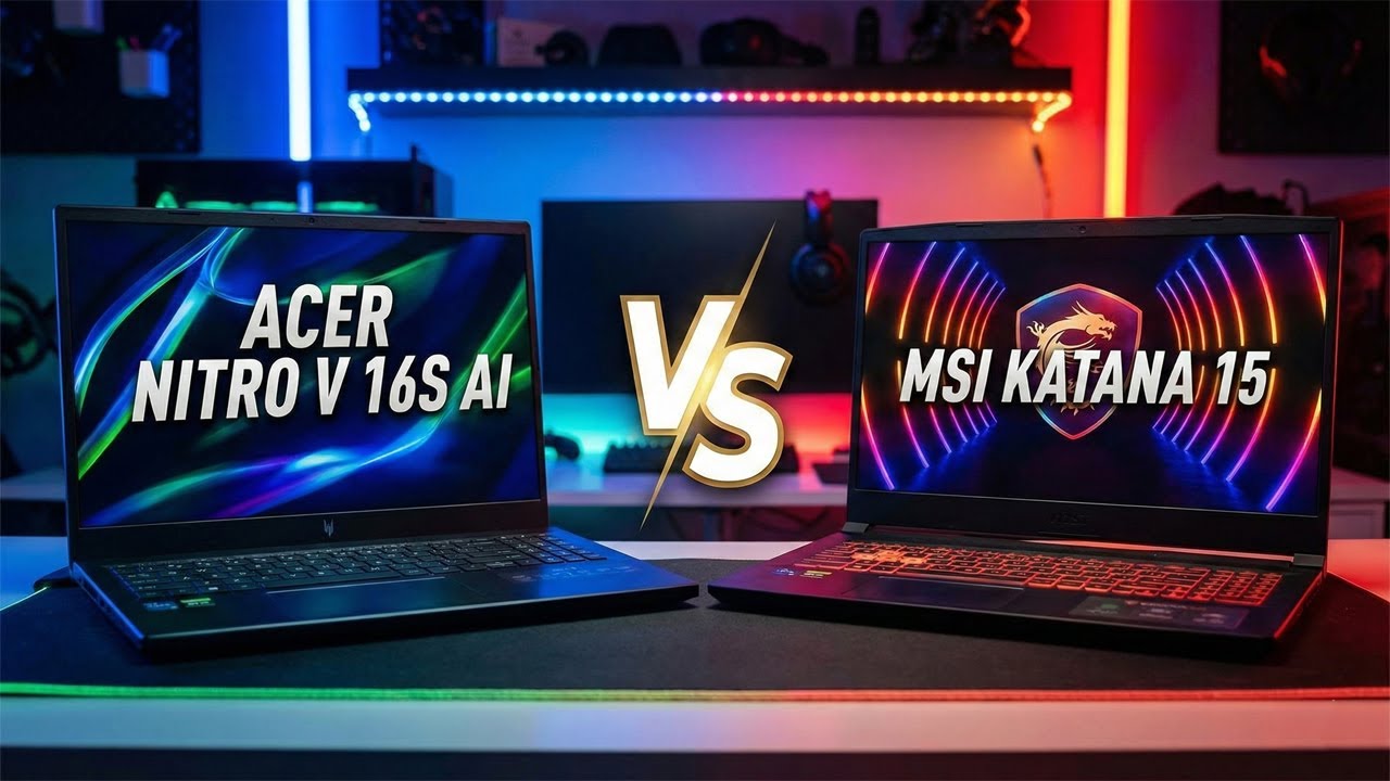 Acer Nitro V 16S AI против MSI Katana 15 RTX 5060 против RTX 5070: что лучше купить?
