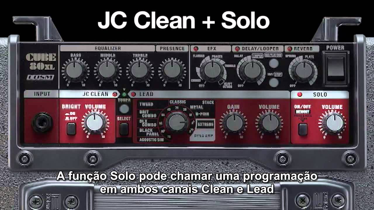 ROLAND CUBE 80XL AMPLIFICADOR GUITARRA LEGENDADO PT-BR OFICIAL