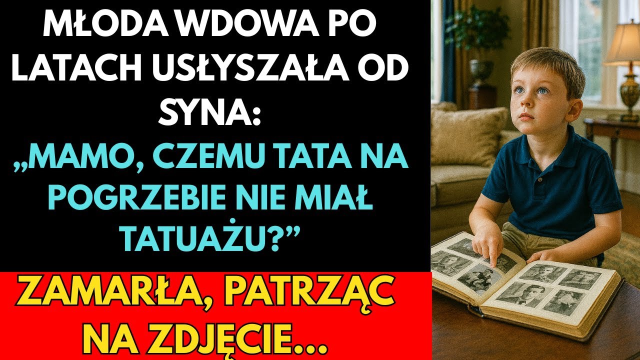 -„Mamo, a dlaczego TATA na pogrzebie nie miał tego tatuażu?” – kobieta chwyciła fotoalbum i…