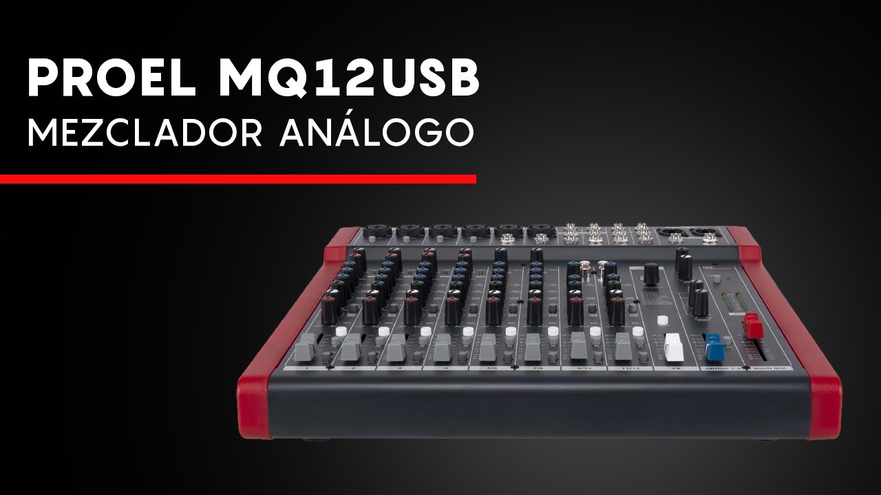 Mezclador an&aacute;logo PROEL MQ12USB