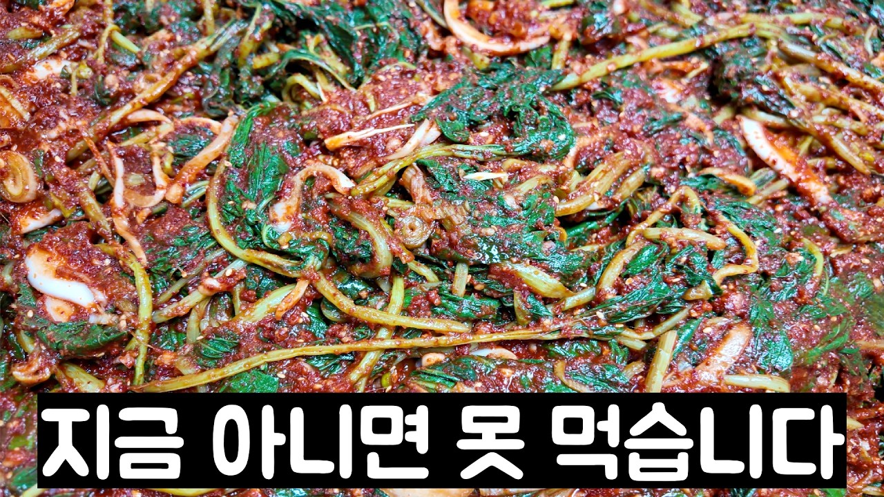 머위김치 한정판매 시작합니다!!