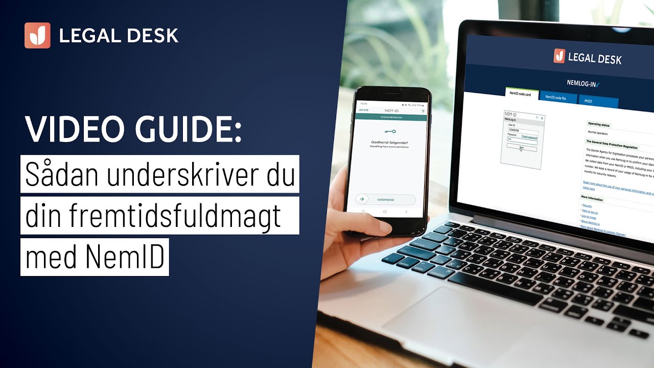 Sadan underskriver du din fremtidsfuldmagt med NemID