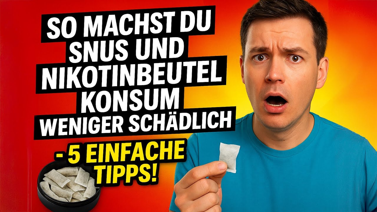 5 Tipps - So machst du Snus und Nikotinbeutel Konsum weniger sch&auml;dlich!