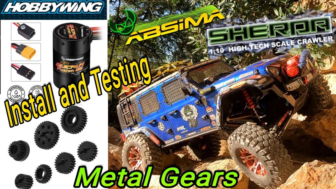 Absima Sherpa 3.4 Metal Gear Upgrade and Hobbywing Fusion SE 1800Kv  Motor Upgrade
