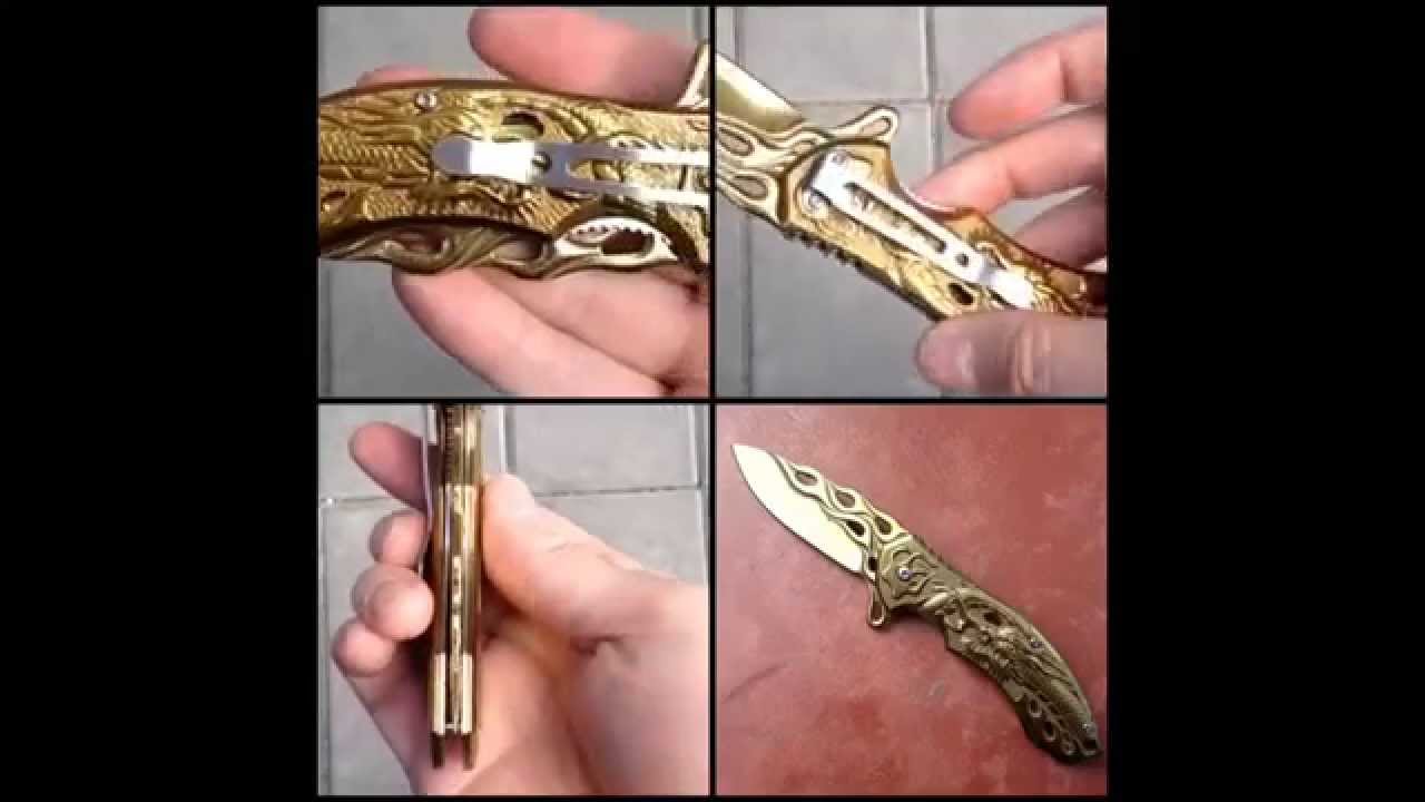 The Golden Dragon Spring Assist Knife