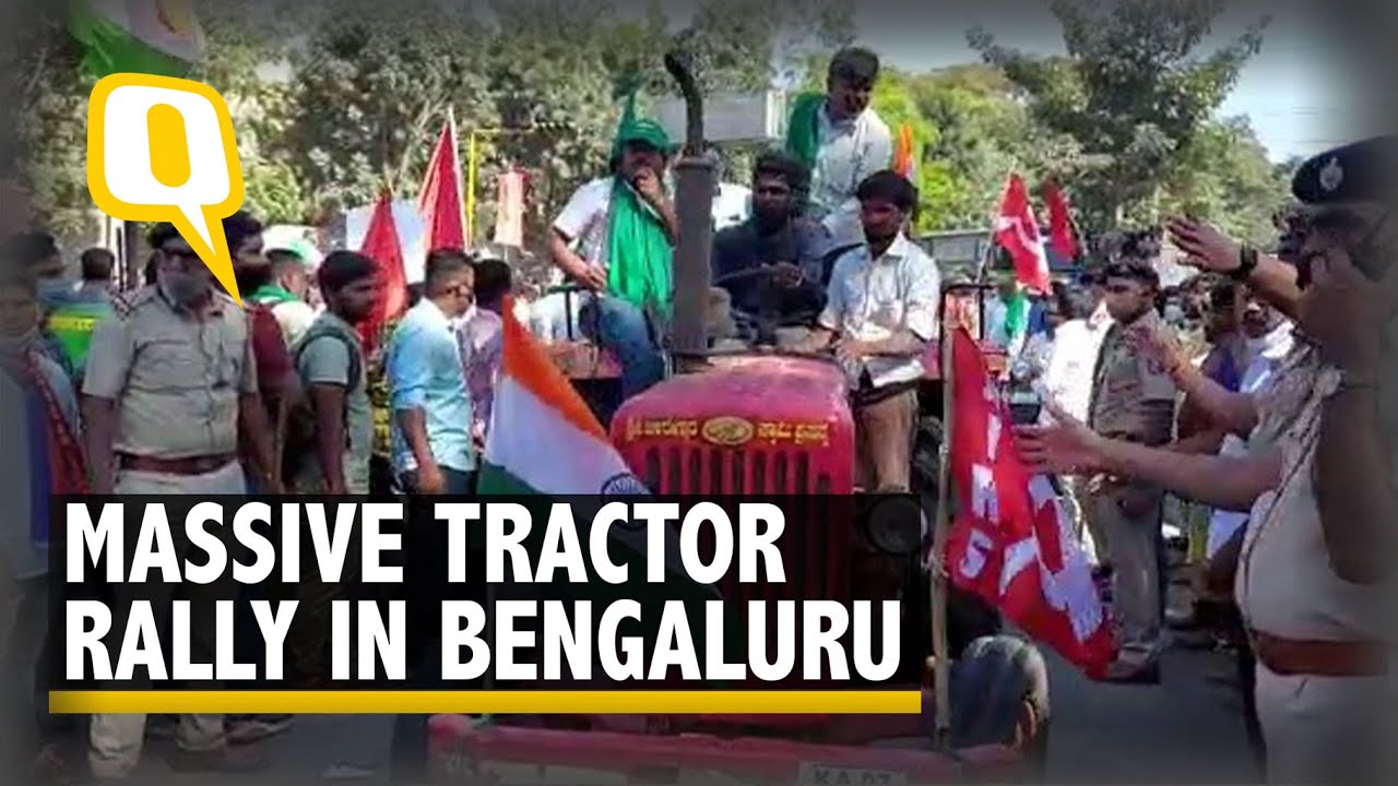 Tractor Rally | Farmers Protest Farm Laws & Land Reforms Act in Bengaluru | The Quint