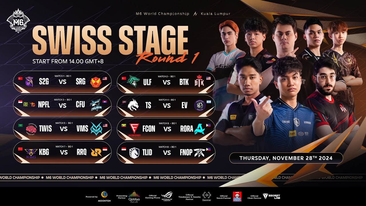 LIVE 🔴| MLBB M6 World Championship | Swiss Stage Day 1