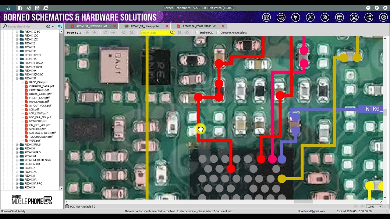 XIAOMI REDMI 5A network section problem Borneo Schematics