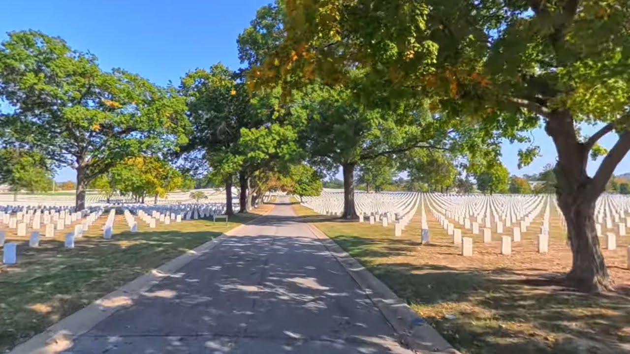 Back POV Jefferson Barracks National Cemetery - GoPro 8/4k 60fps