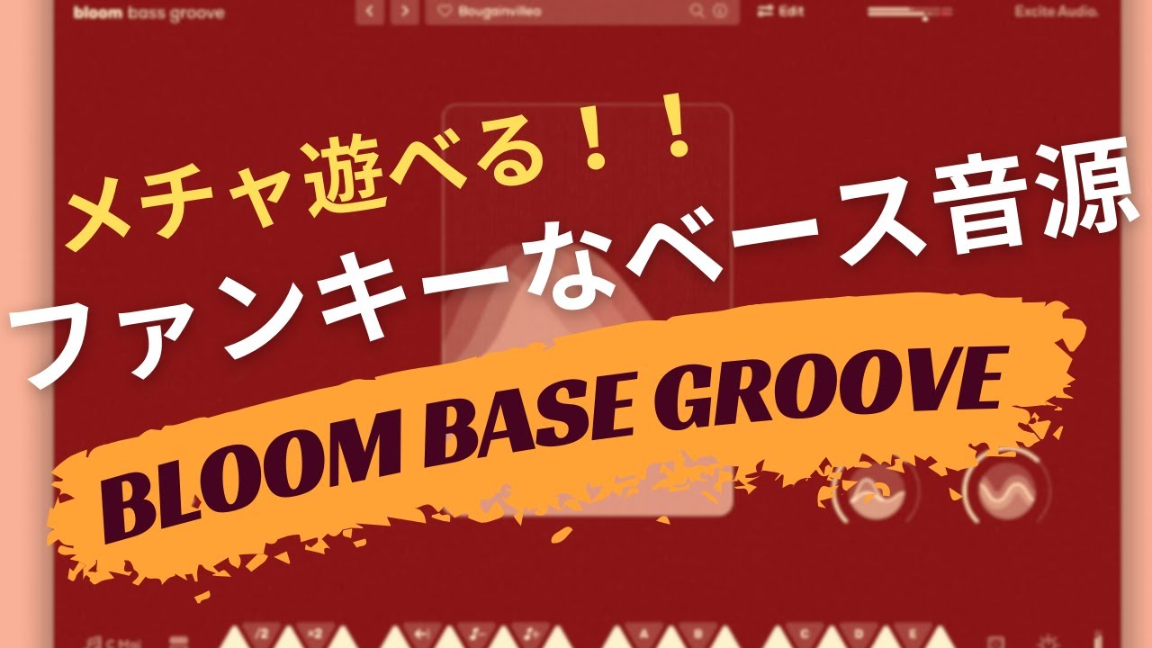 Bloom Bass Groove 膨大な量のフレーズが収録された、ベース音源