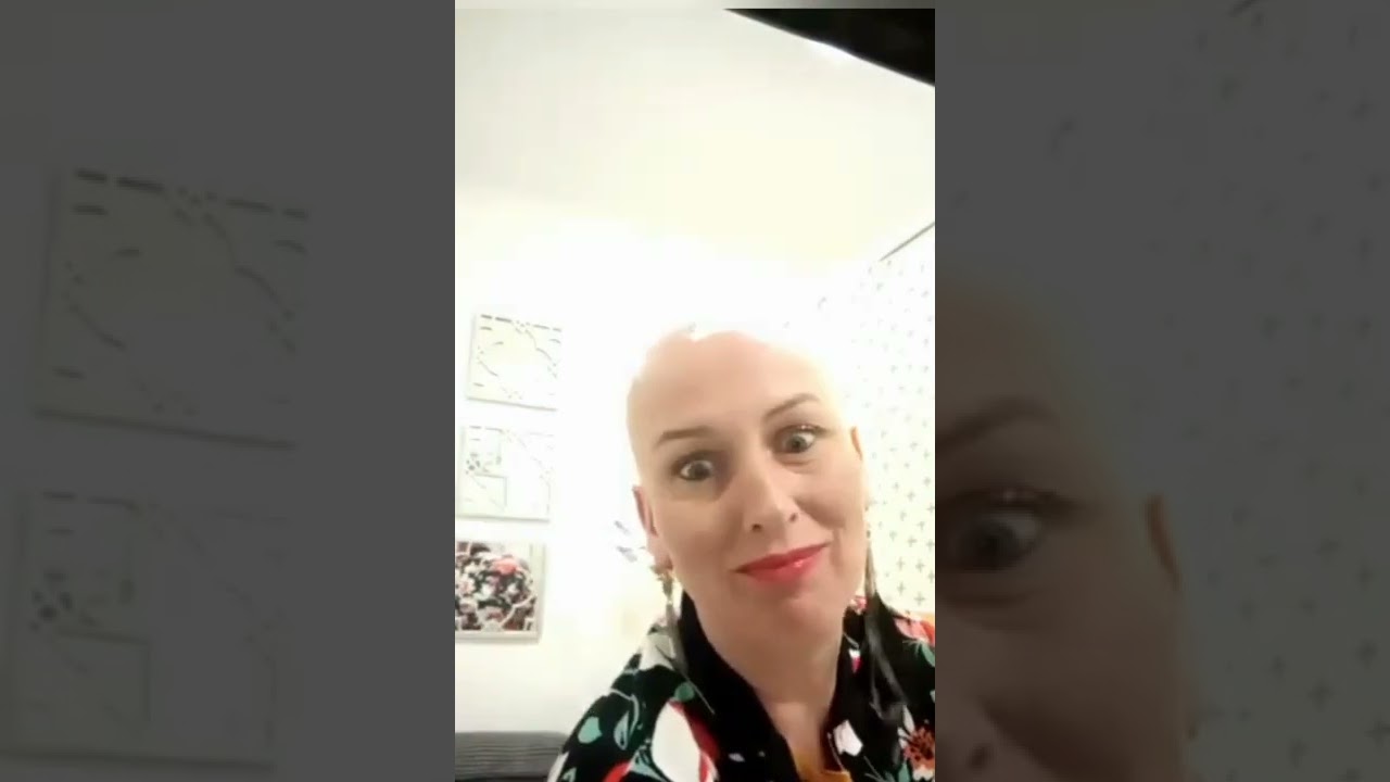 Razor shaving my head for the first time.
