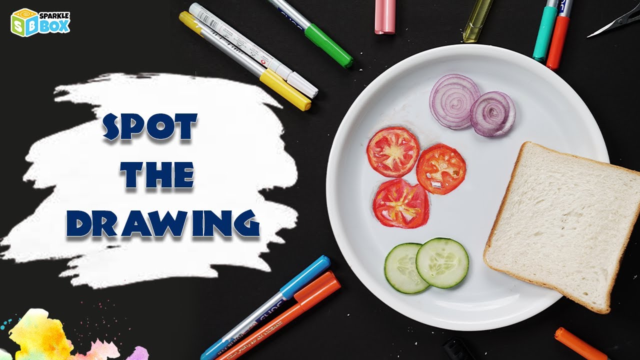 Spot the Drawing #shorts #youtubeshorts #spotthedrawing #realisticpainting #drawing #sparklebox