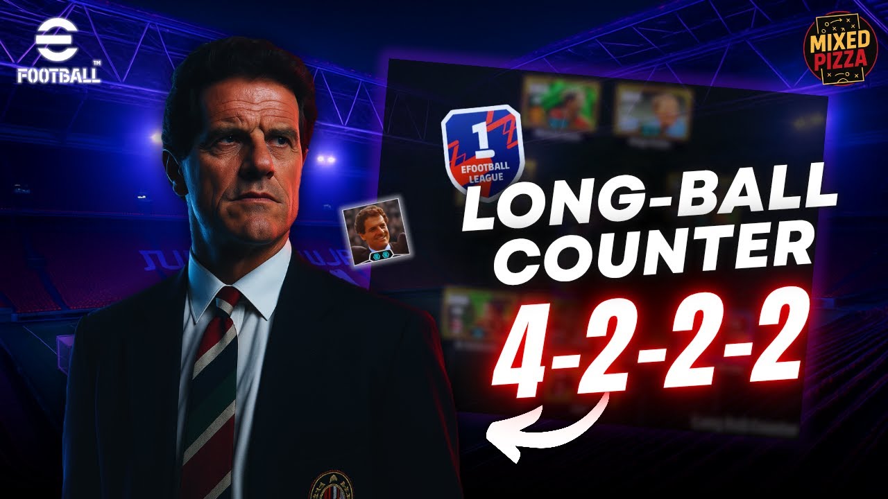 Fabio Capello’s 4-2-2-2 Long Ball Counter Tactic in eFootball™ 2026 | Setup & Gameplay Highlights