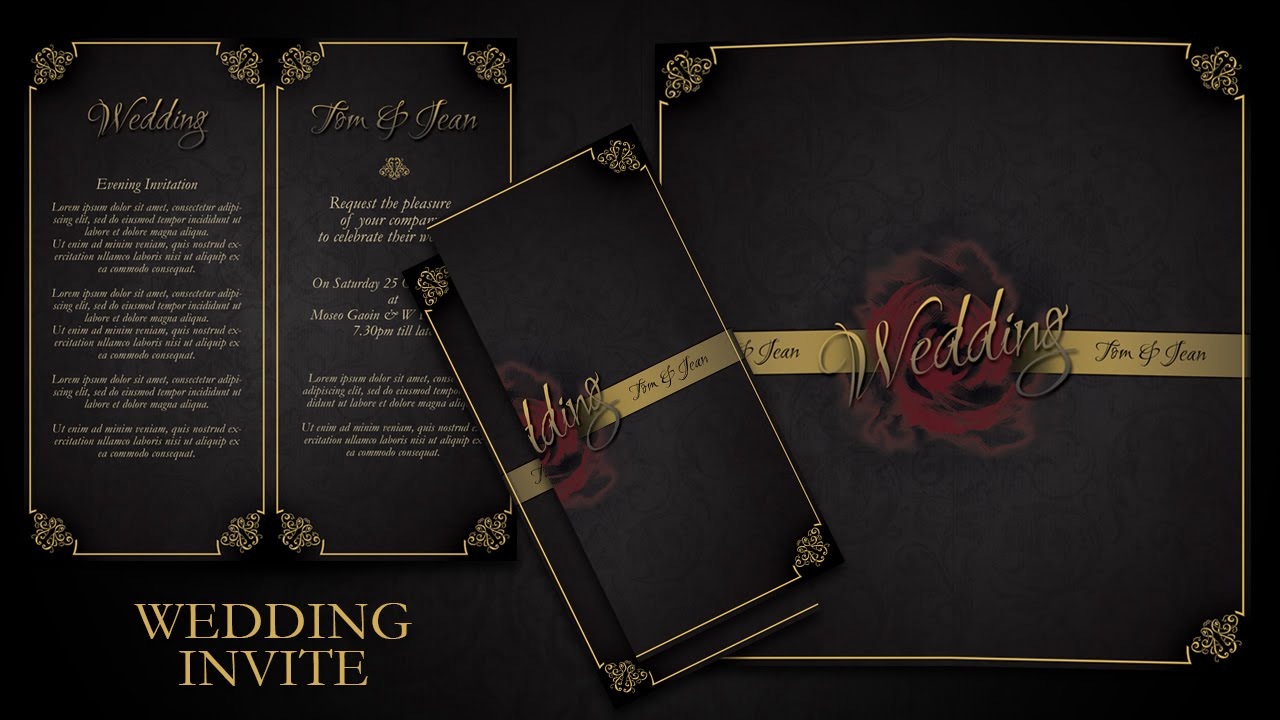 How To Make Simple And Elegant Wedding Invitations In Photoshop