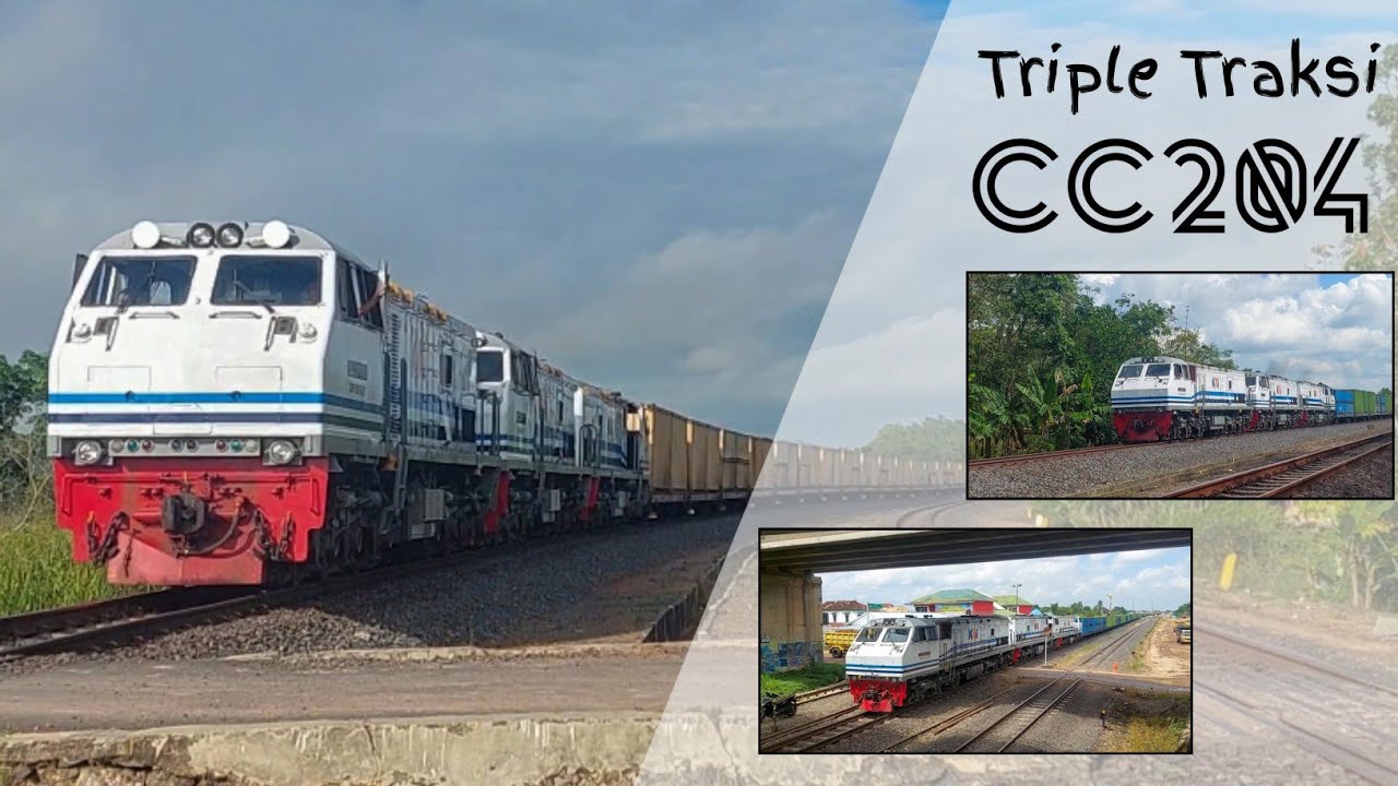 Kembali Menyapa Lintas | Triple Traksi CC204 ft KA Baraswasta Divre 3