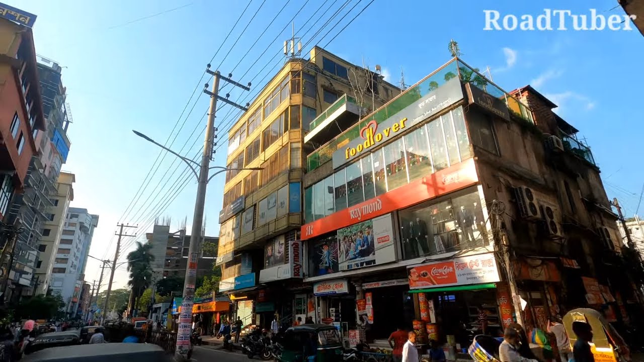 Sylhet City Rickshaw Tour From ZindaBazar Point to Ambarkhana Point | Road Tuber | Sylhet 4K