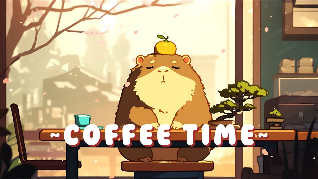 24/7 Capybara Lofi Beats - Cozy Japanese Lofi Mix ~ Soothing Ambiance ~ 🦫 🌿 ☕