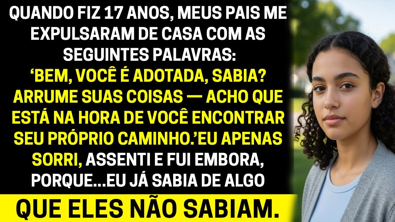 Fui adotado e expulso aos 17 anos pelos meus pais... Eles nunca souberam o que eu tinha contra eles.