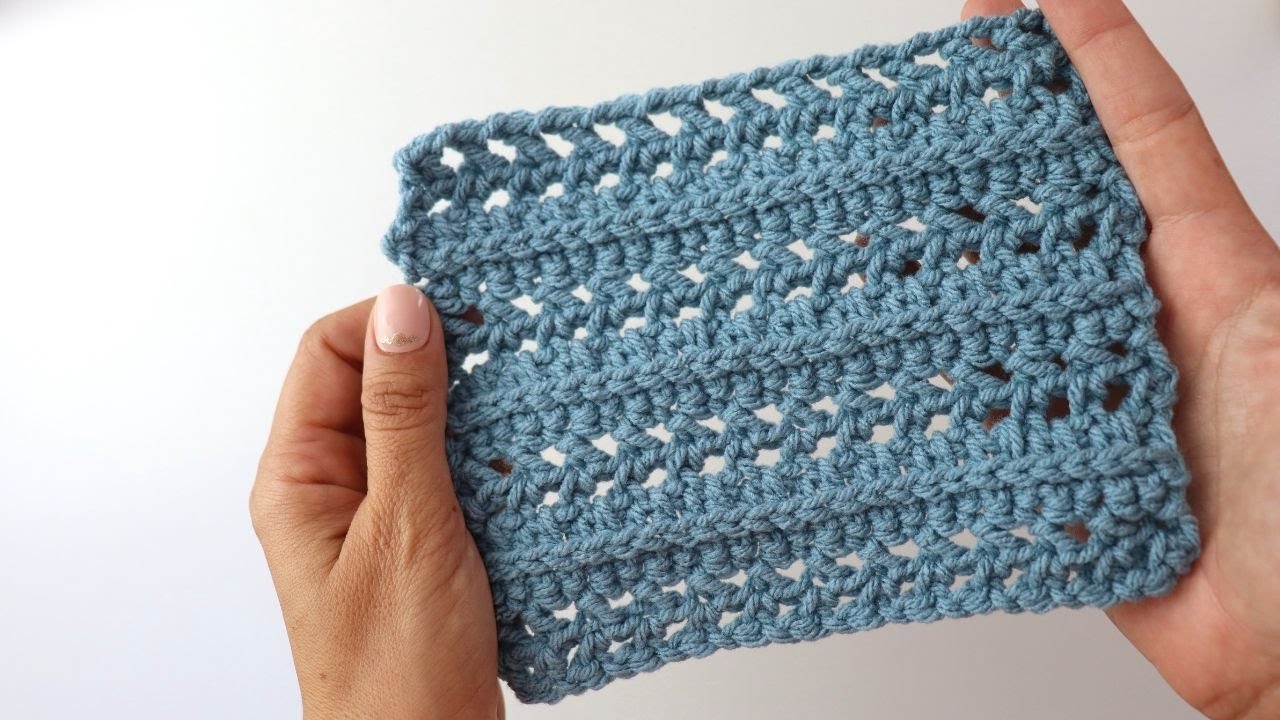How To Crochet An Easy Stitch / Ideal For Blankets / Shawls / Bags