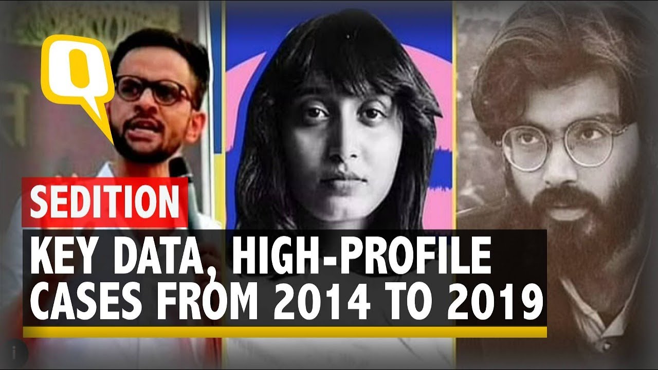 High-Profile Sedition Cases in India Over the Last Few Years | The Quint