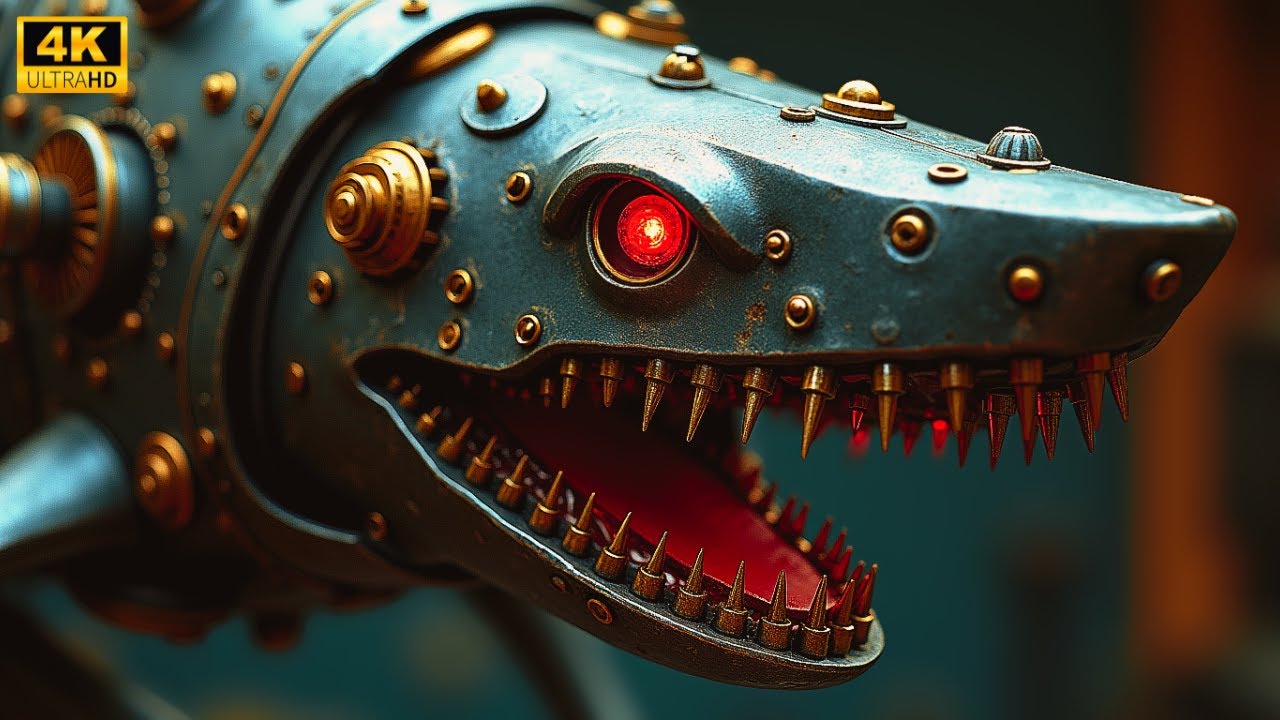 STEAMPUNK MENAGERIE - Discover the Wild Brass Born Creatures! AI Cinematic Short Film 4K
