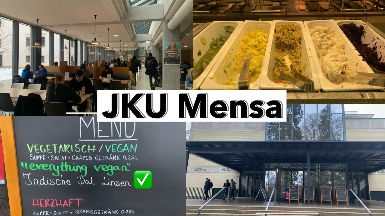 International Students Eating Together at JKU Mensa 🍽️🌍