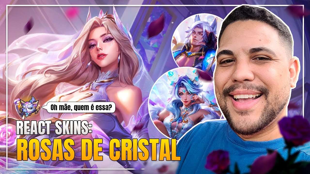 REACT: SKINS ROSA DE CRISTAL DO WILD RIFT | LEAGUE OF LEGENDS | LOL | JUMARGEM