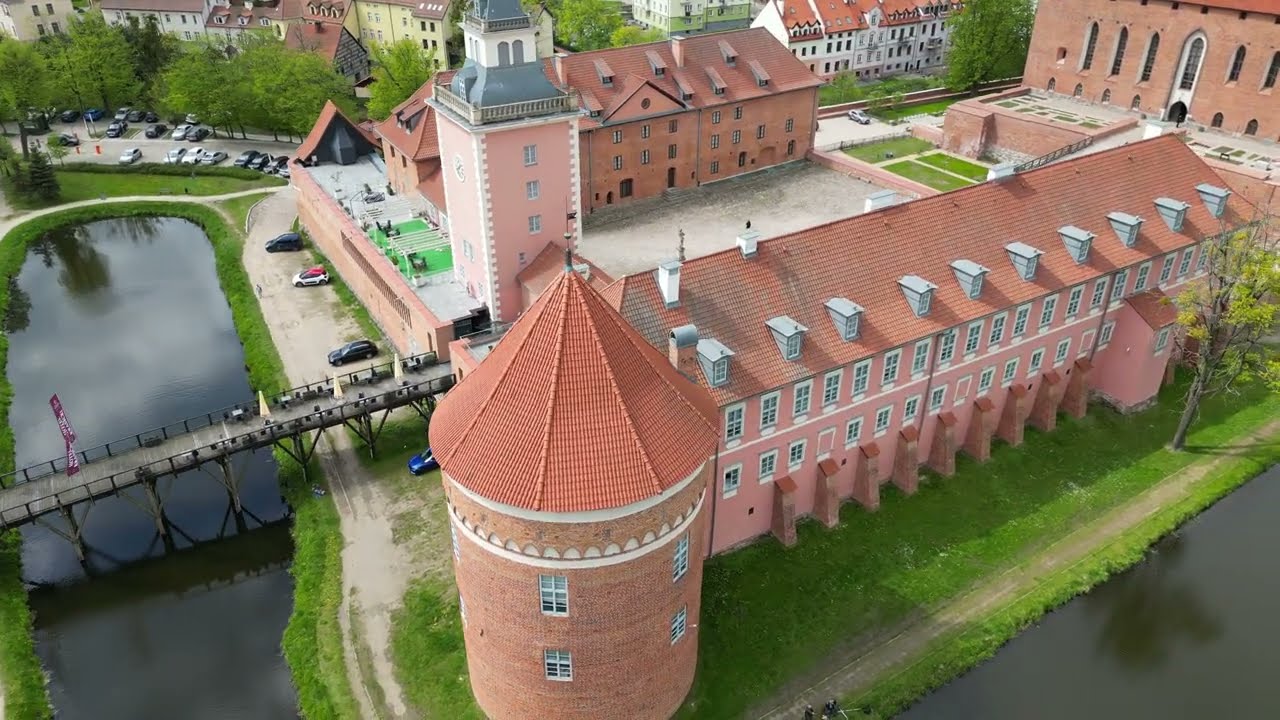 Lidzbark Warmiński z lotu ptaka. 4K dji mini 3 pro