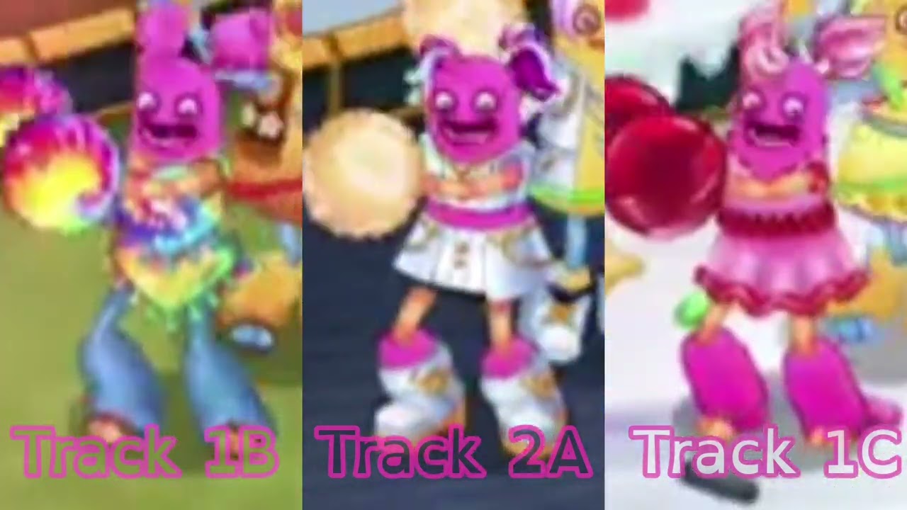 Clubbox: Pomily Family Band - Pompom comparison - My Singing Monsters