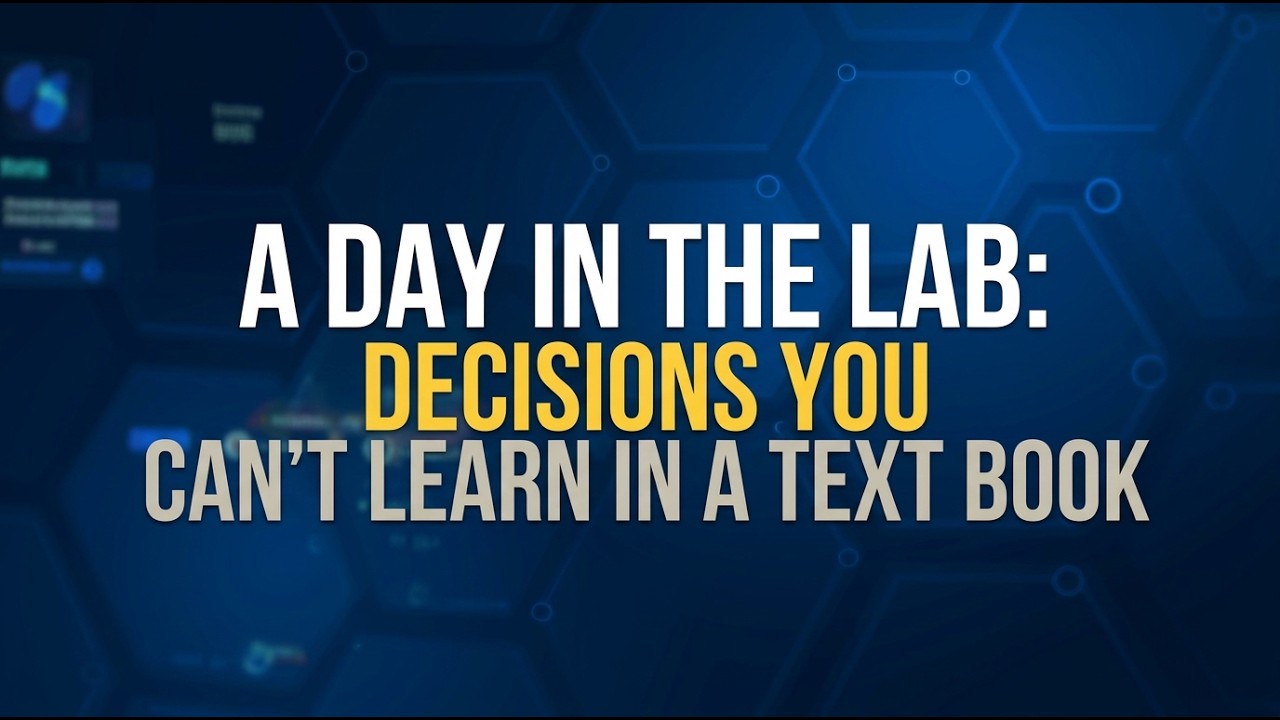A Day in the Lab: Decisions You Can't Learn in a Textbook