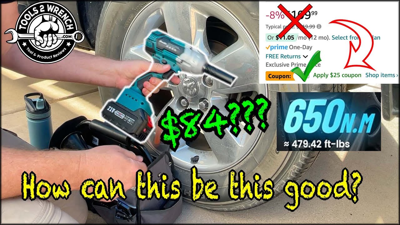 SeeSii Impact Driver review 650nm 479 ft-lbs for $84! #impactwrench #howtowrench #roadtrip  #diy