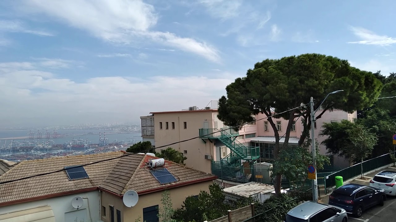 Haifa.  Top view of the sea. 7.12.2020.
