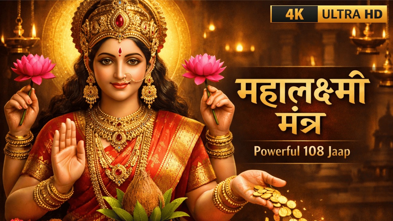 महालक्ष्मी मंत्र (108 Jaap) | Attract Wealth & Prosperity | Play This Daily!