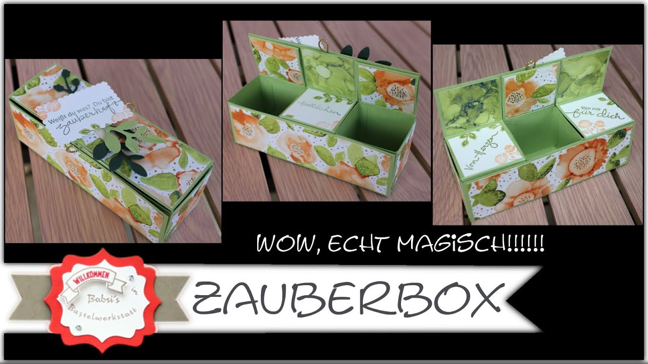 Zauberbox in beide Seiten zum öffnen - Coole Box mit Wow Effekt basteln - Stampin´Up! - Anleitung