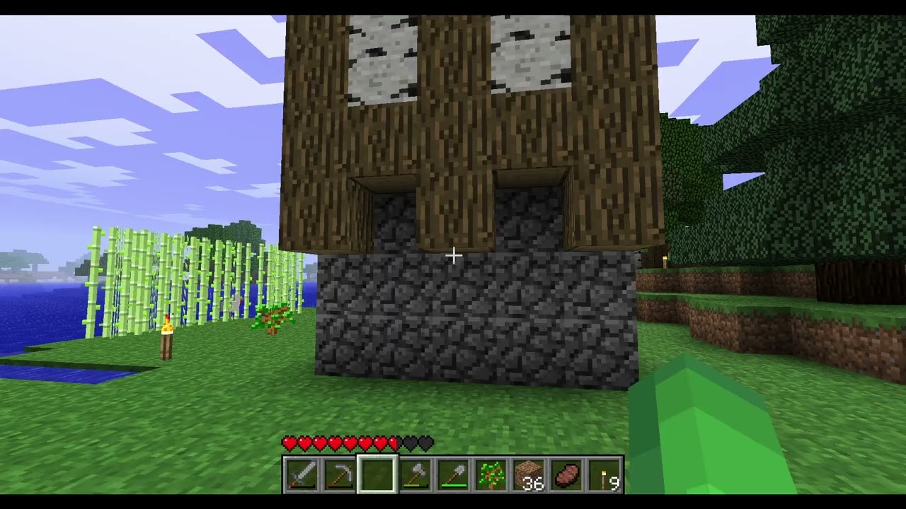 Building a house / Minecraft Beta 1.7.3 Part 2 (No Commentary)