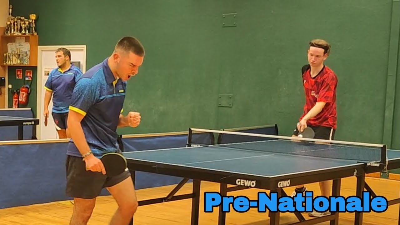 Beide extrem gefährlich mit langer Noppe am Tisch -  Florian Girardot vs Maxence Richard
