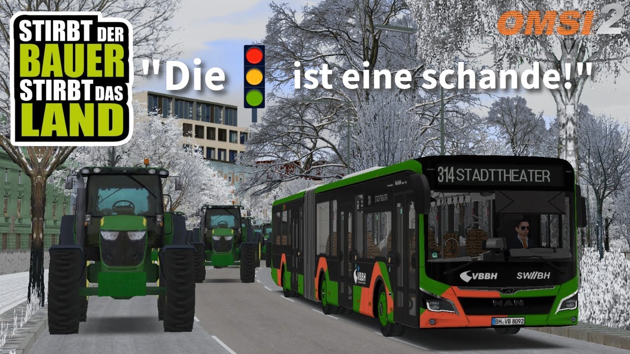 OMSI 2: BAUERNPROTEST in Bad Hügelsdorf! #203 | PxlKiing