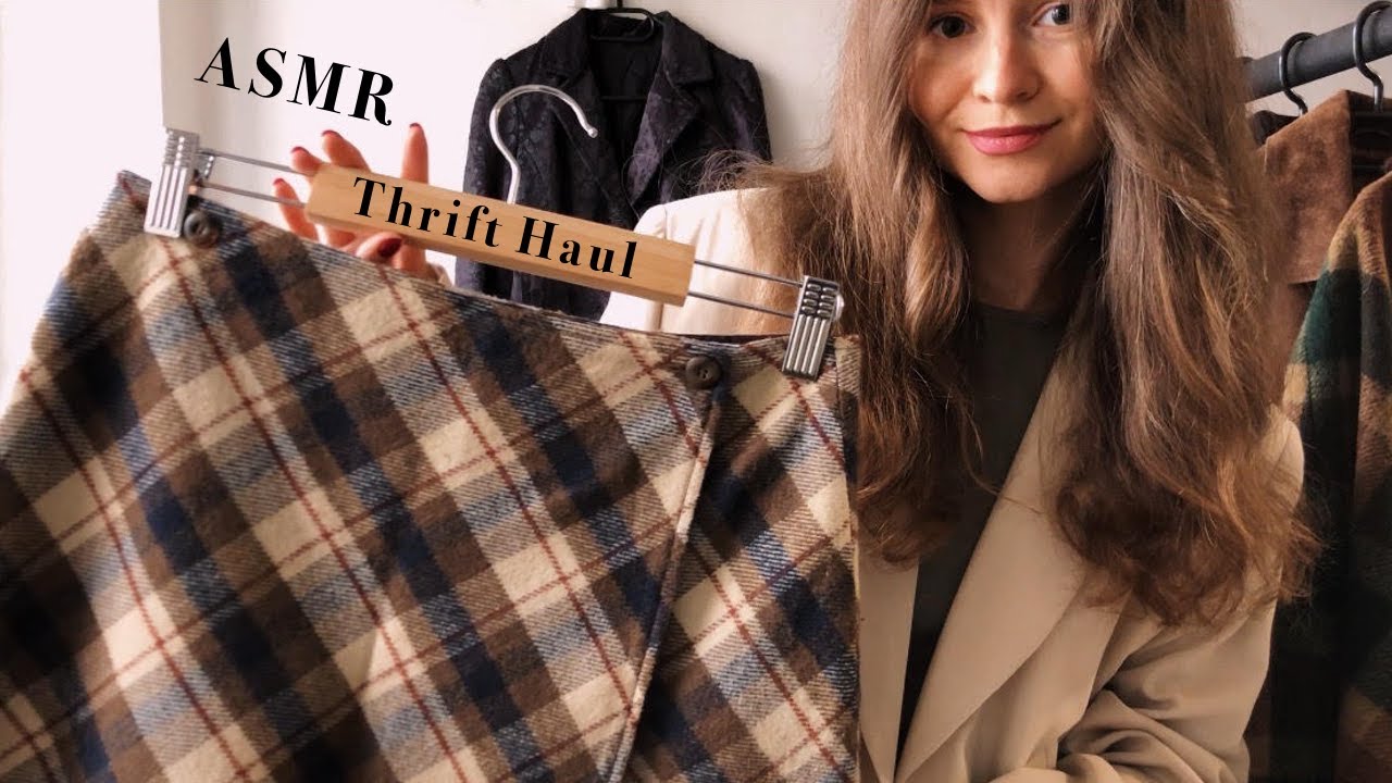 ASMR Thrift Haul 🍂 Rachel Green & Matilda Djerf Inspired Fall Clothing 🍂 Soft Spoken 🍂