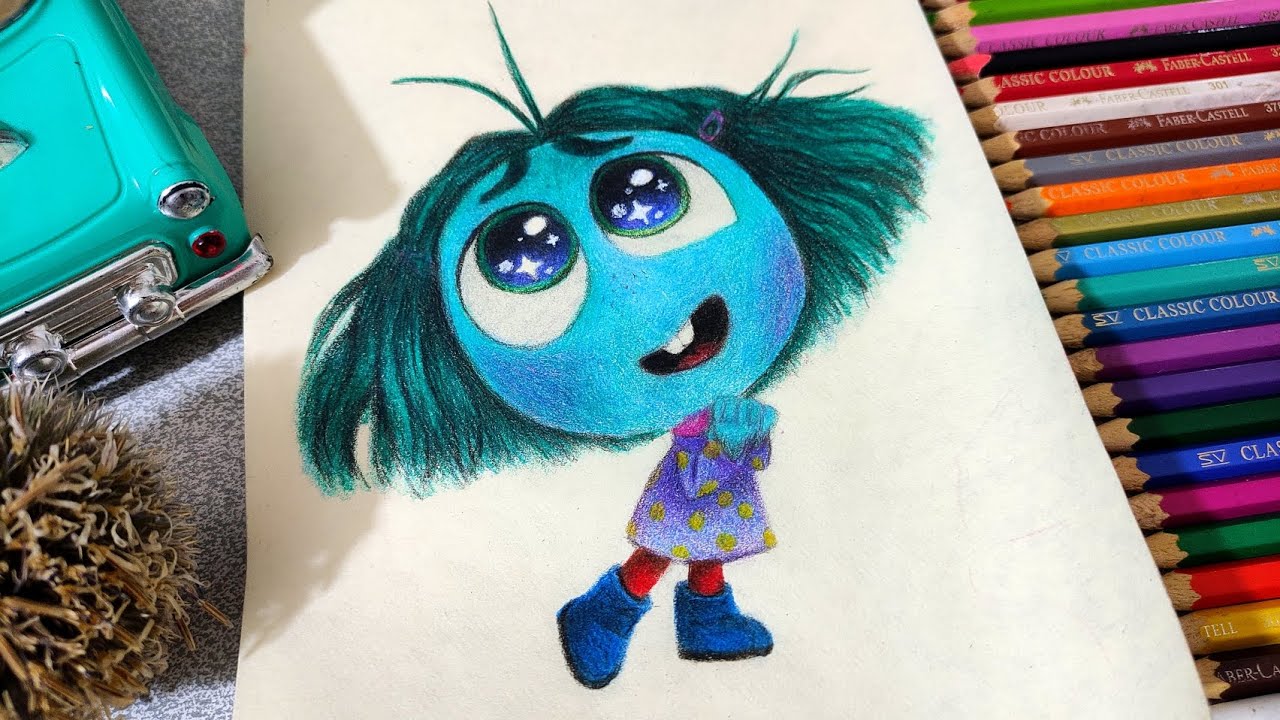 How to draw Envy from Inside Out 2 : Vision Slit