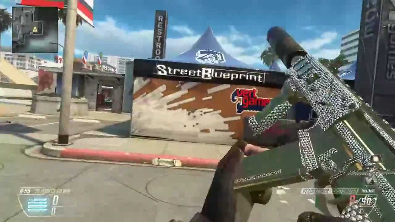 Black Ops 2 - Gold and Diamond Camo Peacekeeper SMG