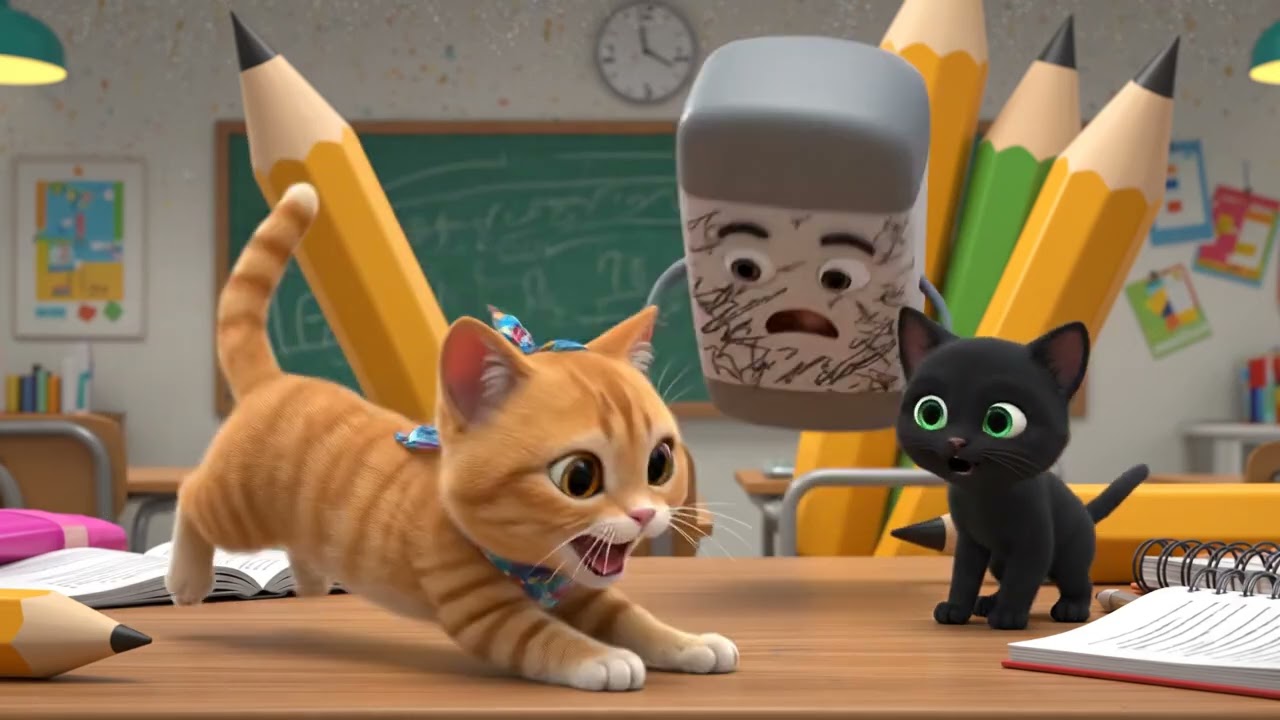 Cat Family in the Hand-Drawn World | Restoring Life with Art