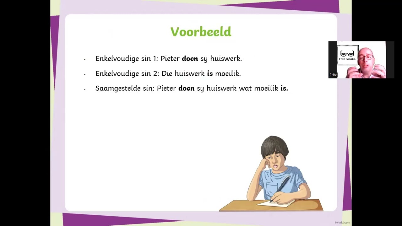 Enkel en saamgestelde sinne Graad 4 Remediering video