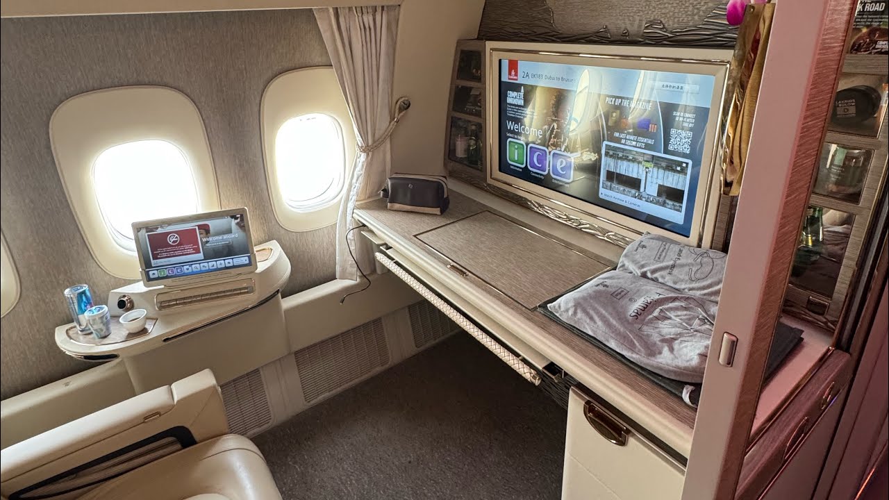FIRST CLASS on Brand New Emirates Game Changer from Dubai to Brussels