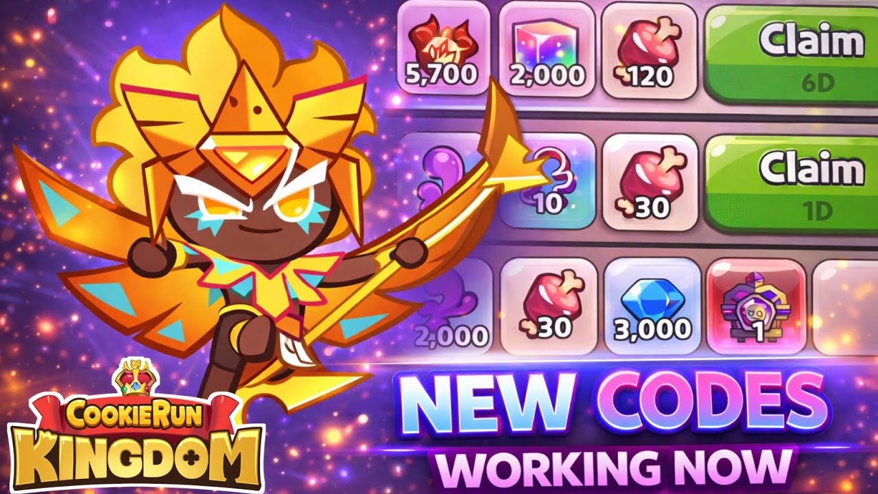 Fresh Codes🆕 COOKIE RUN KINGDOM Coupon Codes 2026 | New Cookie Run Kingdom Codes