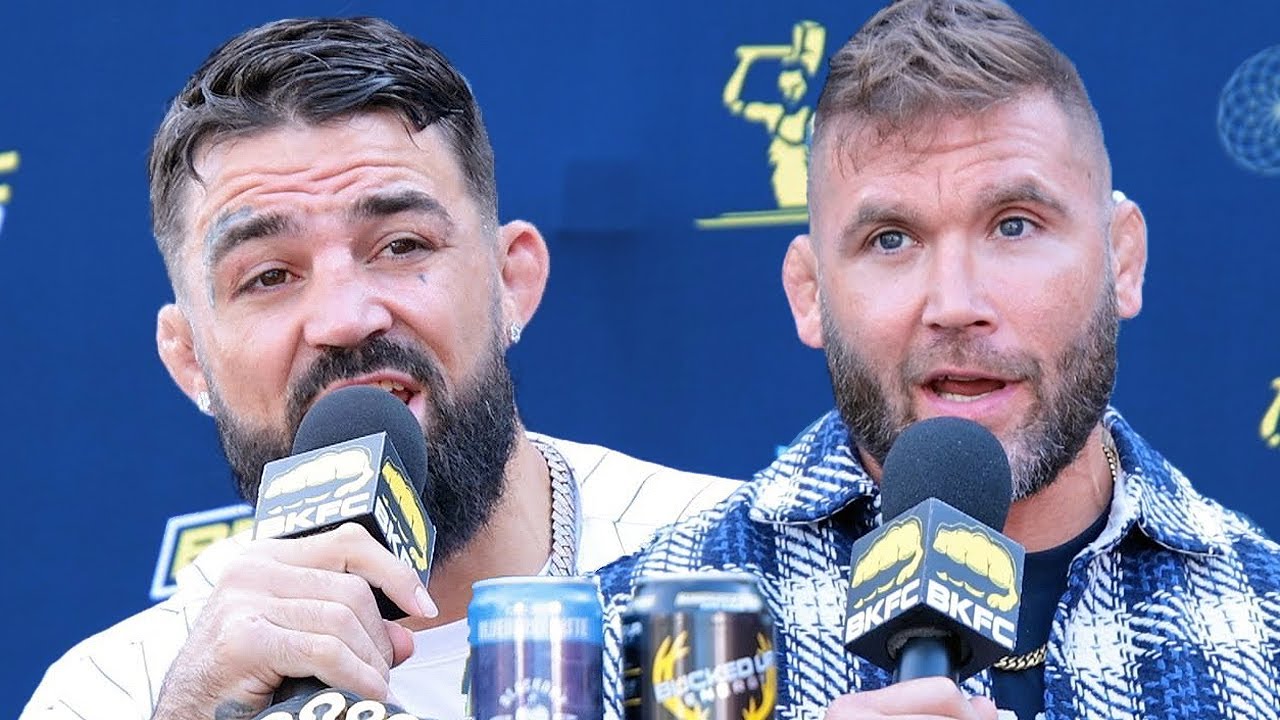 Mike Perry vs Jeremy Stephens FULL Press Conference & Faceoff video - BKFC 82