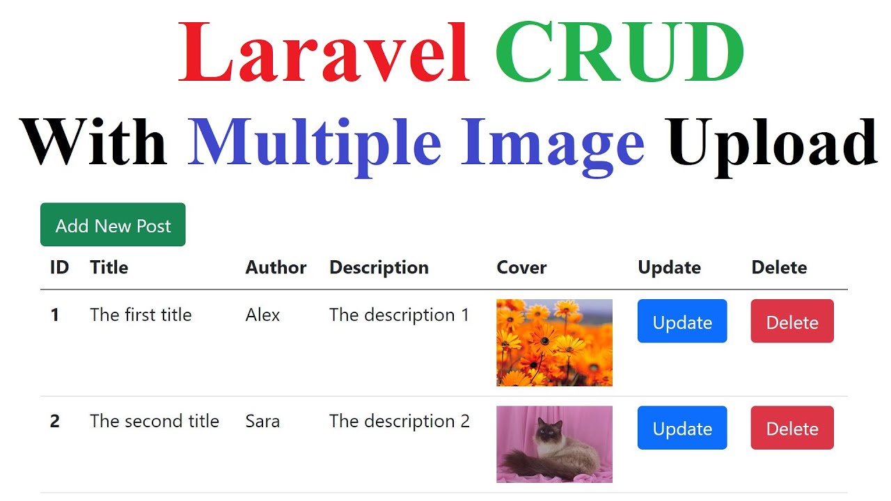 Laravel CRUD With Multiple Image Upload