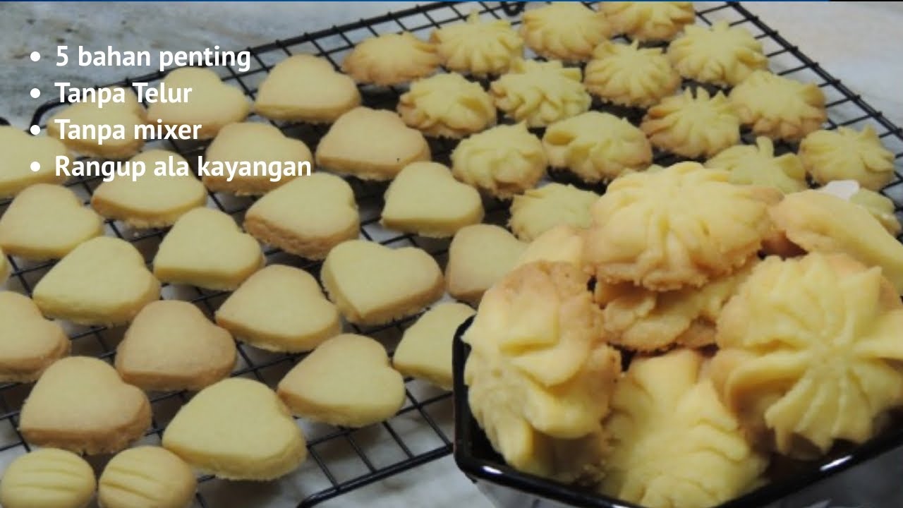 Biskut Butter@Butter Cookies | Cara Orang Kampung | Sukatan Cawan | Mudah, Rangup & Rasa Mahal👍
