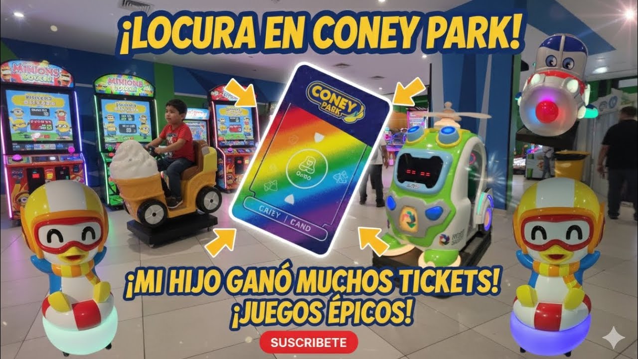 ​Día de Juegos ÉPICOS en Coney Park: ¡Vaciamos las máquinas! 🎟️🔥 #Valparaiso