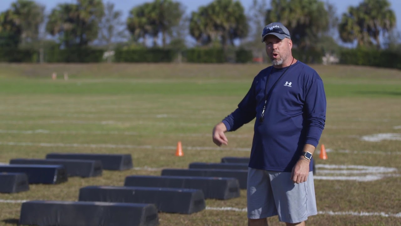Football Warmups: Step Dummy Drills